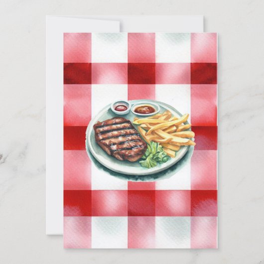 Invitation Parti BBQ (Dos)