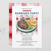 Invitation Parti BBQ (Devant / Derrière)