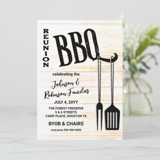 Invitation Parti BBQ (Debout devant)