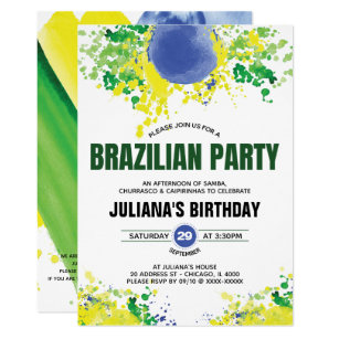 Invitations Faire Part Cartes Anniversaire Bresilien Zazzle Be Invitations Faire Part Cartes Anniversaire Bresilien Zazzle Be