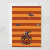 Invitation Parti Casquette Halloween éffrayant (Dos)