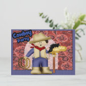 Invitation Parti Cowboy (Debout devant)