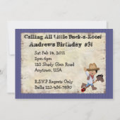 Invitation Parti Cowboy (Dos)