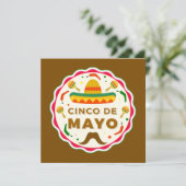 Invitation Parti Cute Cinco De Mayo (Debout devant)