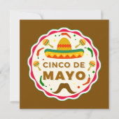 Invitation Parti Cute Cinco De Mayo (Devant)