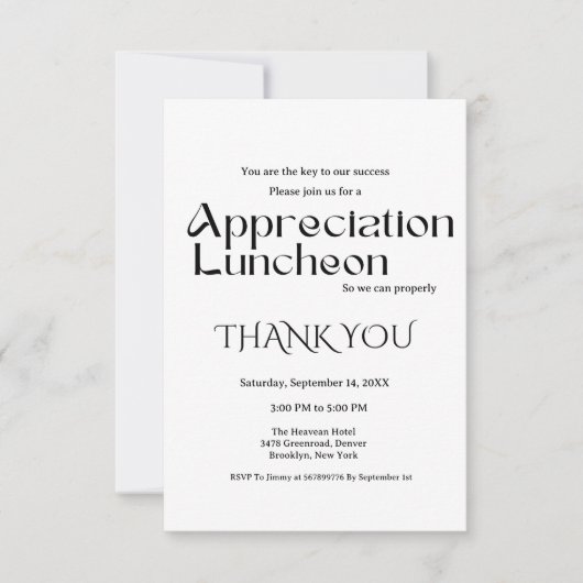 Invitation Parti d'appréciation de script moderne (Devant)