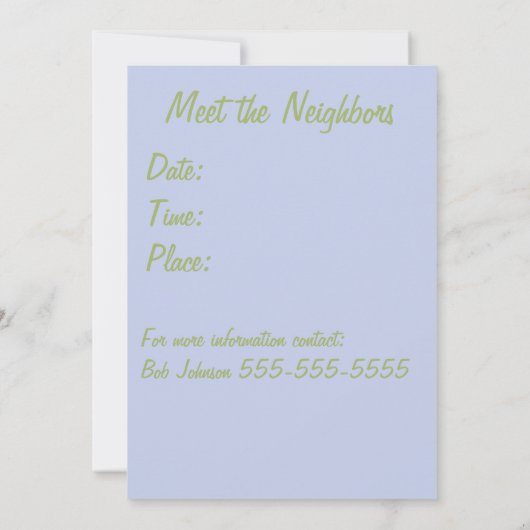 Invitation Parti de blocage (Dos)