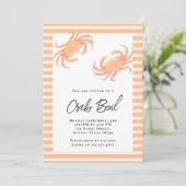 Invitation Parti de boue de crabe (Debout devant)