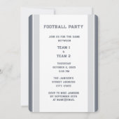 Invitation Parti de football moderne (Dos)