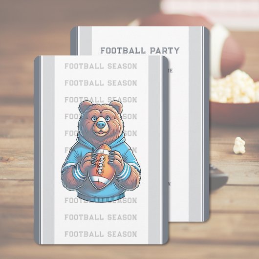 Invitation Parti de football moderne