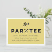 Invitation Parti de golf moderne (Debout devant)