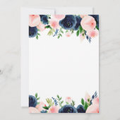 Invitation Parti de graduation 2022 Marine bleu bleu bleu ble (Dos)