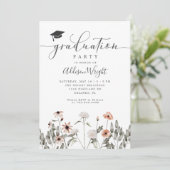 Invitation Parti de graduation de Boho Wildflower (Debout devant)