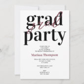 Invitation Parti de graduation de la calligraphie bourguignon (Devant)