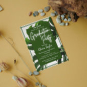 Invitation Parti de graduation de palme tropicale moderne ver