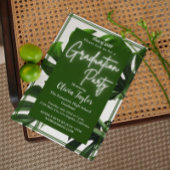 Invitation Parti de graduation de palme tropicale moderne ver
