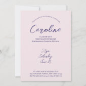 Invitation Parti de graduation Fleur sauvage moderne 2025 Arc (Dos)