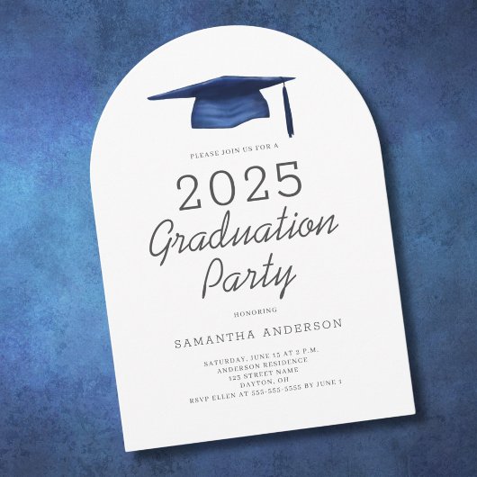 Invitation Parti de graduation moderne 2025