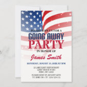 Invitation Parti de la défaite du drapeau américain moderne (Devant)