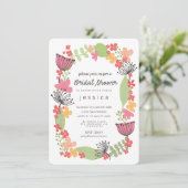 Invitation Parti de la Fête des mariées de la frontière flora (Debout devant)