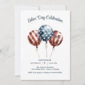 Invitation Parti de la fête du travail (Devant)