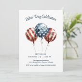 Invitation Parti de la fête du travail (Debout devant)