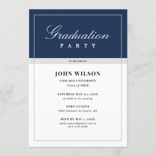 Invitation Parti de la graduation