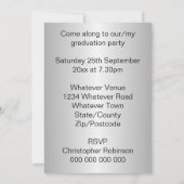 Invitation Parti de la graduation de la conception de pingoui (Dos)