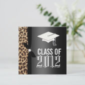 Invitation Parti de la graduation de Leopard Black (Debout devant)