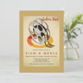 Invitation Parti de la graduation en cinéma et en médias (Debout devant)