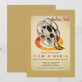 Invitation Parti de la graduation en cinéma et en médias (Devant / Derrière)