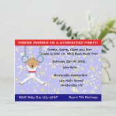 Invitation Parti de la gymnastique (Debout devant)