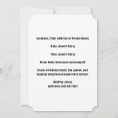 Invitation Parti de la Maison hantée Spooktacular (Dos)