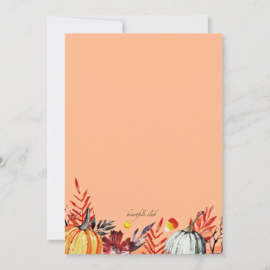 Invitation Parti de la moisson (Dos)