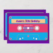 Invitation Parti de la nouvelle vague des années 80 (Devant / Derrière)