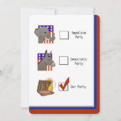 Invitation Parti de la nuit électorale politique (Devant)