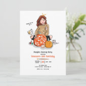 Invitation Parti de la peinture citrouille (Debout devant)