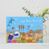 Invitation Parti de la piscine mondiale sous-marine (Debout devant)