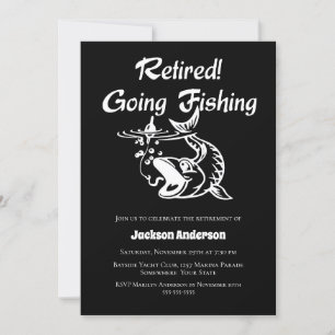 Invitation Parti de la retraite à la pêche