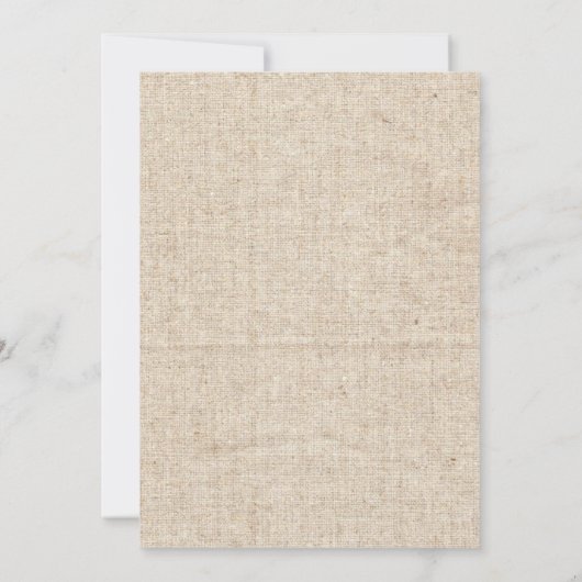 Invitation Parti de la retraite applaudit Rustic Burlap (Dos)