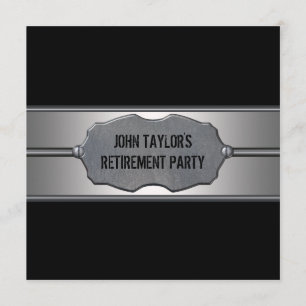 Invitation Parti de la retraite Black Metal Mans