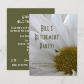 Invitation Parti de la retraite-Daisy+Humour (Devant / Derrière)