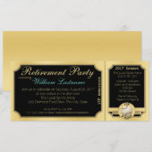 Invitation Parti de la retraite de base-ball (Devant / Derrière)