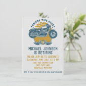 Invitation Parti de la retraite de la moto (Debout devant)