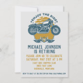 Invitation Parti de la retraite de la moto (Devant)