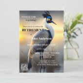 Invitation Parti de la retraite de l'aigret de pêche (Debout devant)