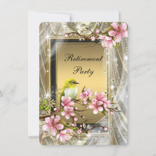 Invitation Parti de la retraite des femmes noires et d'or