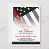 Invitation Parti de la retraite des pompiers (Devant)