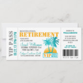 Invitation Parti de la retraite du laissez-passer d'embarquem (Devant)