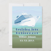 Invitation Parti de la retraite en croisière vers la retraite (Devant)